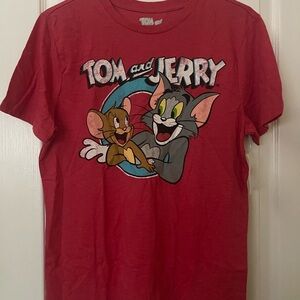 Tom and Jerry Red Graphic Tee